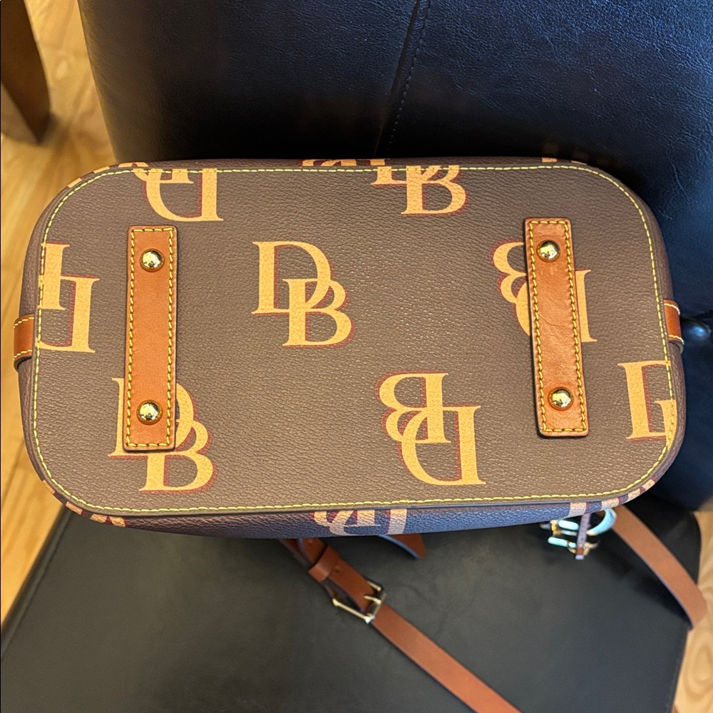 Dooney & Bourke Monogram Brown Tomorrow Ridley Crossbody Bag - Picture 4 of 5